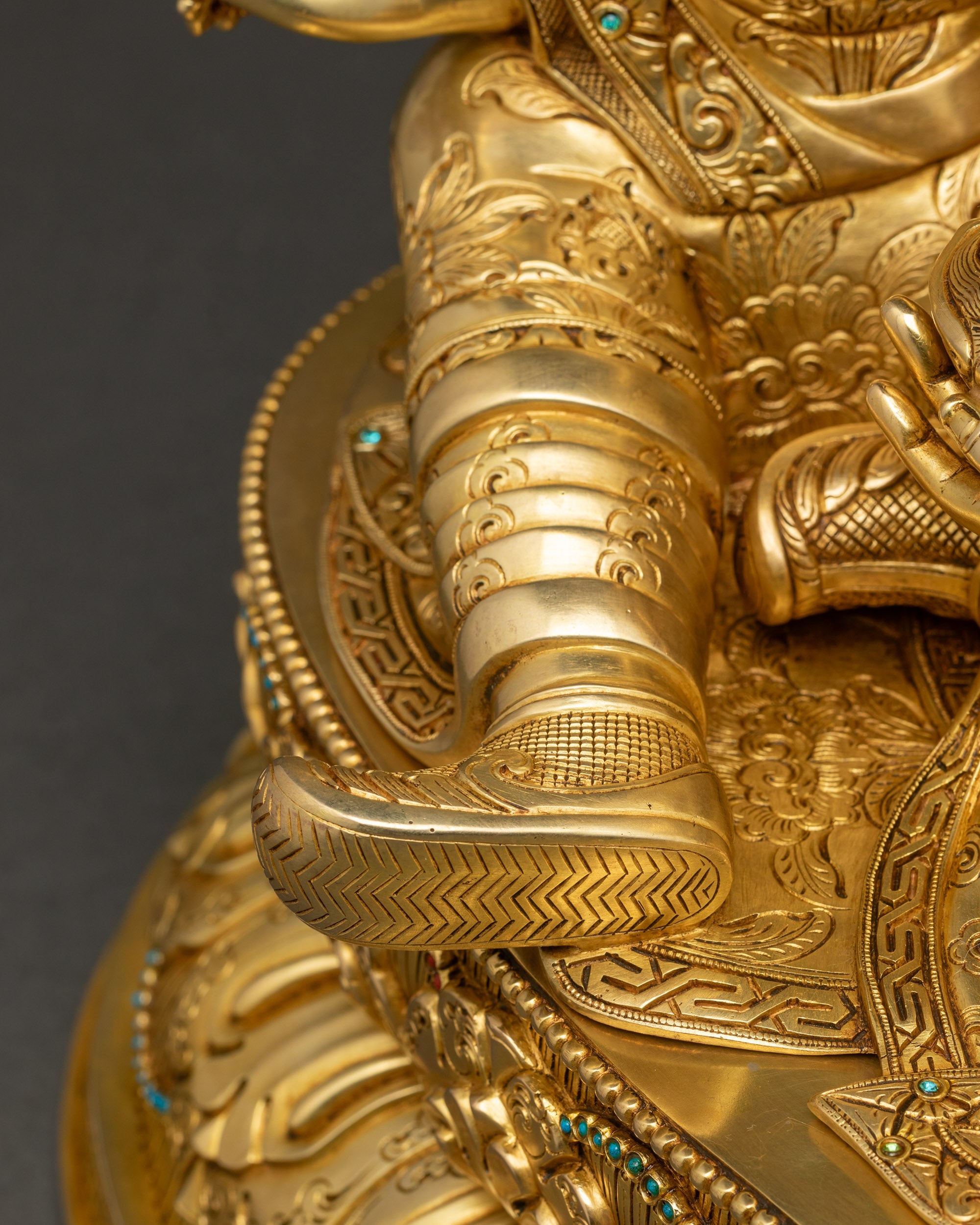Exquisite Guru Rinpoche Sculpture | Authentic Buddhist Art