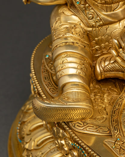 Exquisite Guru Rinpoche Sculpture | Authentic Buddhist Art