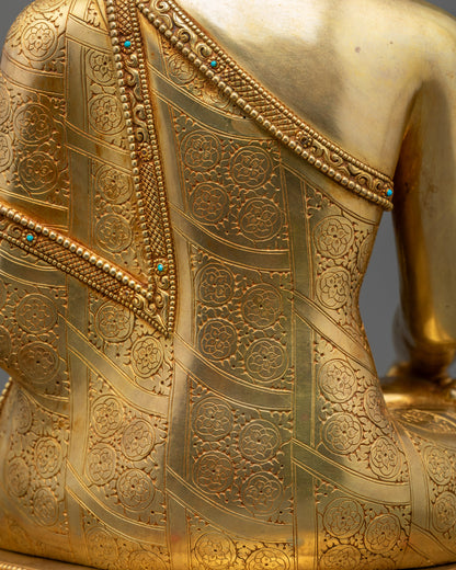 Authentic Nepalese Shakyamuni Buddha Sculpture | Scenery Buddha Statue