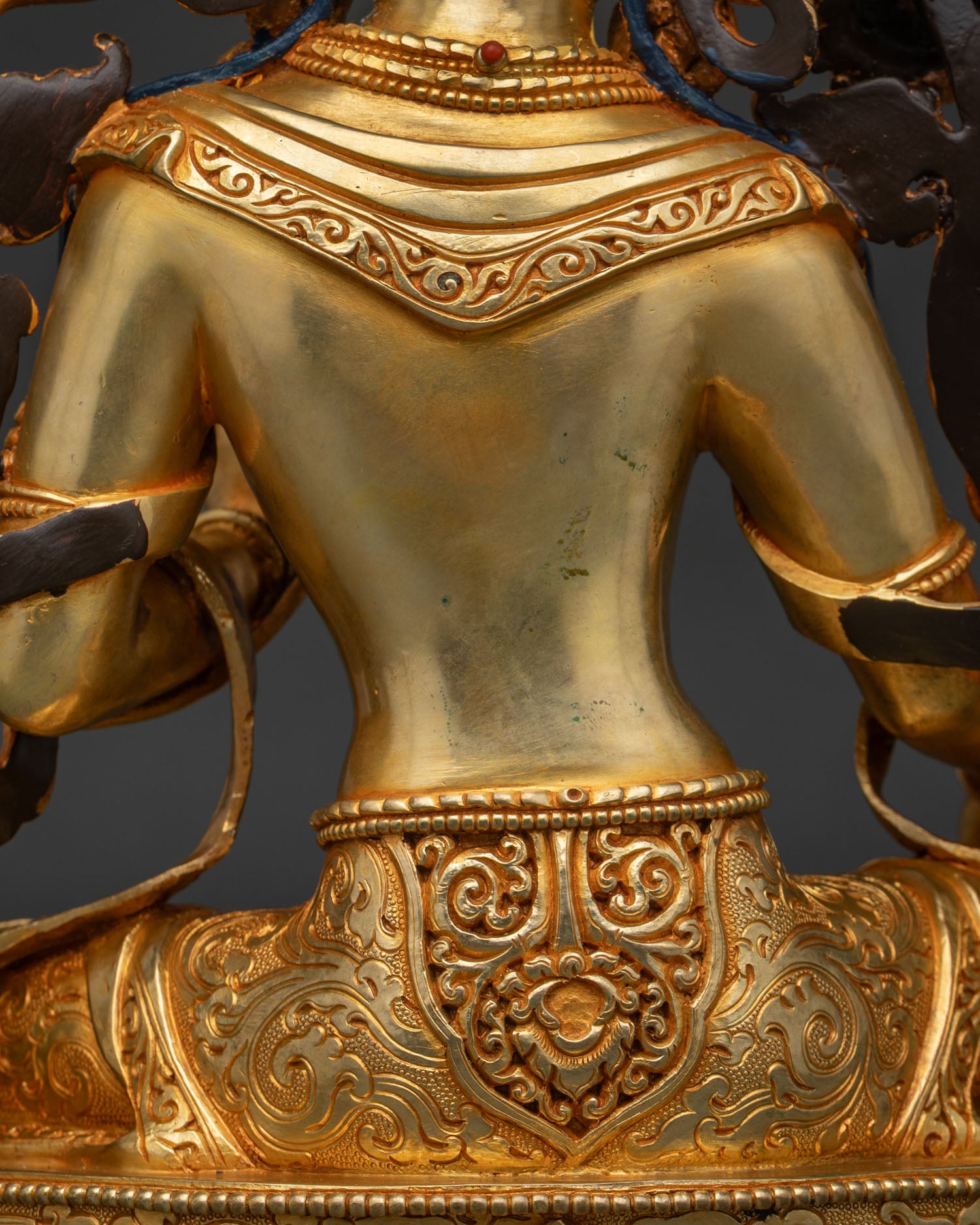 Genuine Handcrafted Green Tara Statue from Nepal | Exclusively Sourced