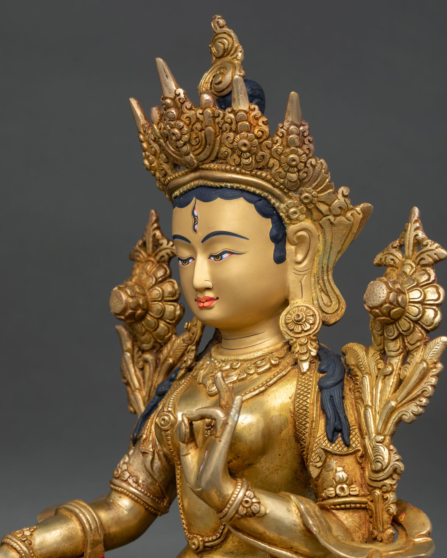 White Tara Statue for Altar Decor | Handcrafted in Nepal