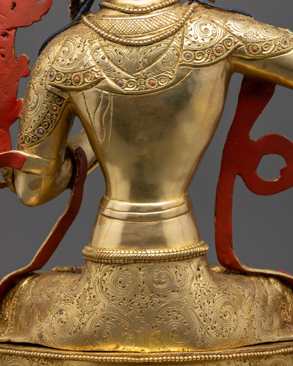 Premium Nepalese Manjushri Sculpture | Bodhisattva of Wisdom Idol