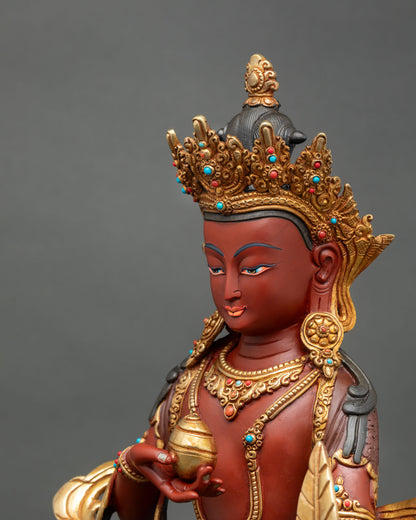 Kshitigarbha Bodhisattva – Handmade Sculpture for Altar Decor