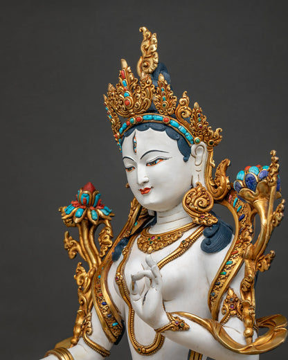 White Tara Statue