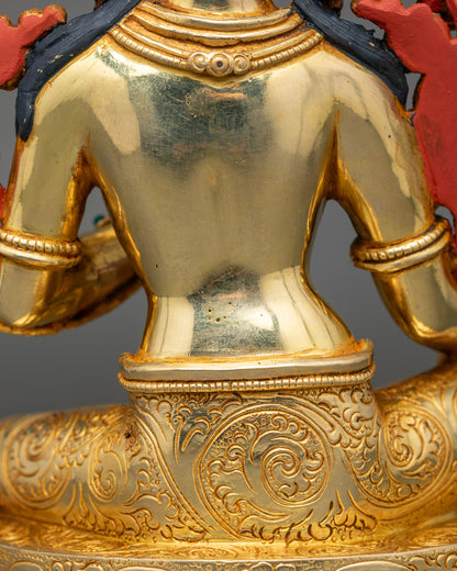 Authentic Green Tara Figurine | Nepalese Spiritual Sculpture