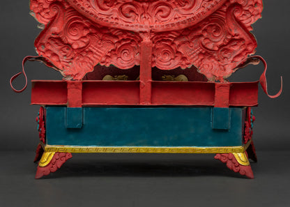 Indoor Ganesh on Throne Statue | Traditional Buddhist Art of Nepal