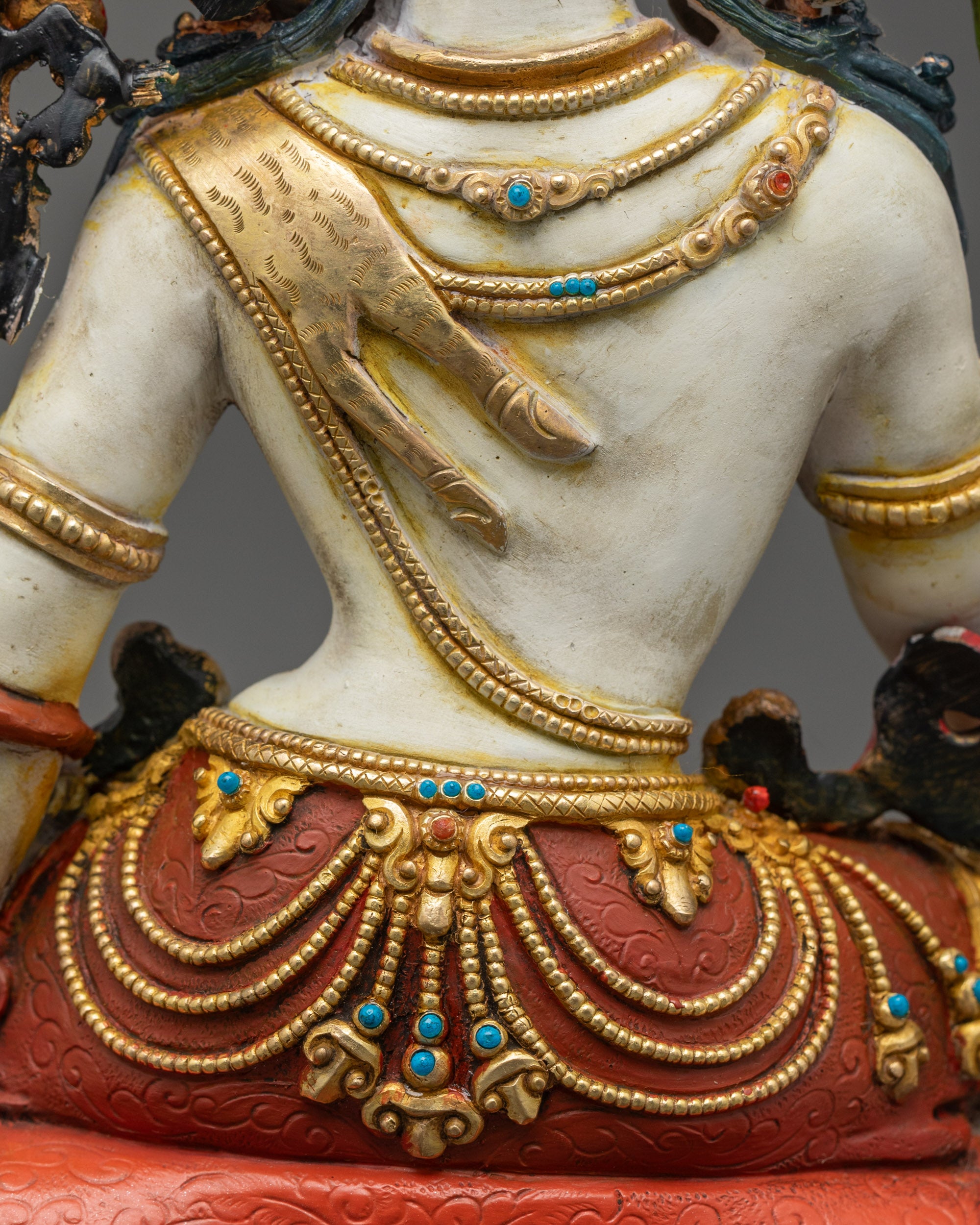 Simhanada Chenrezig Statue | Lion-Seated Bodhisattva of Compassion