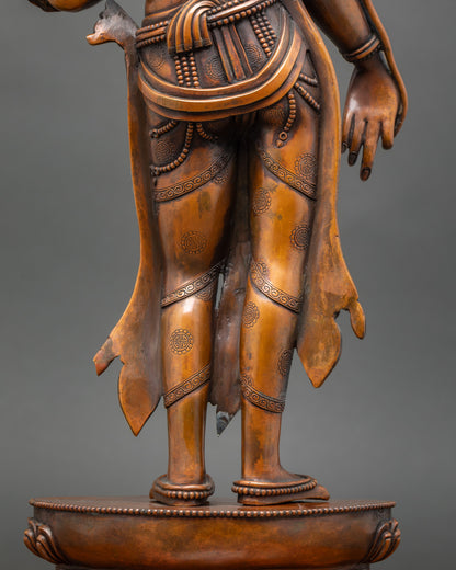 Standing Green Tara Goddess Statue- The Goddess of Buddha