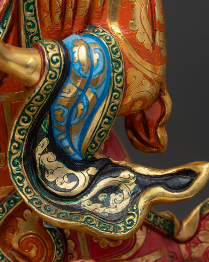 Standing Guru Rinpoche Statue | Buddhist Zen Decor from Nepal