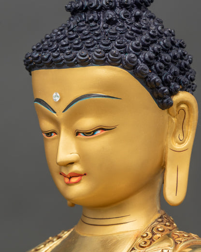 Shakyamuni Buddha Statue – Buddhist Artwork from Nepal