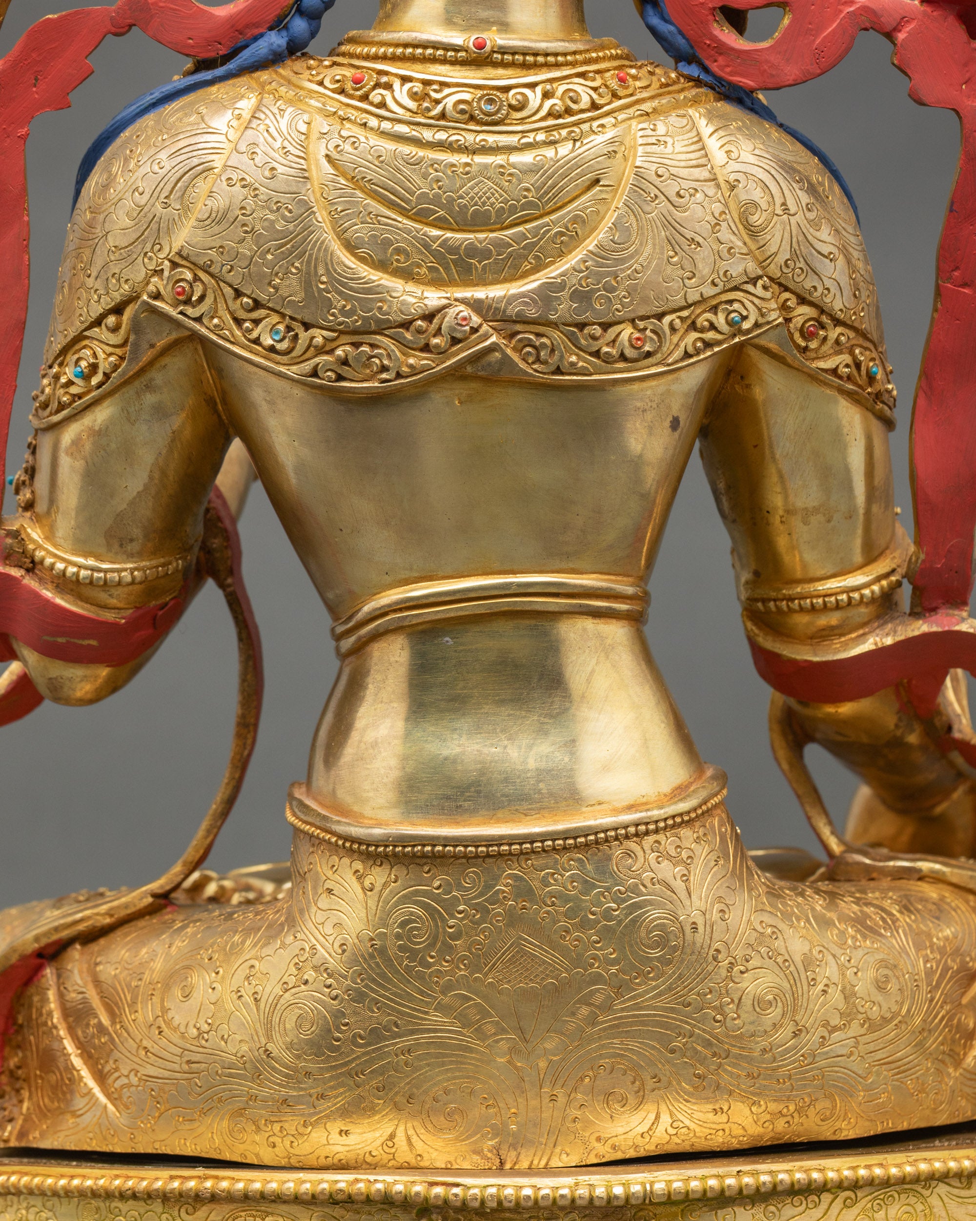 Handcrafted White Tara Sculpture for Spiritual Protection and Healing