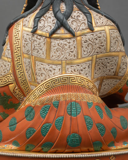 Hand-painted Tsokye Dorje Statue | Spiritual Vajra Guru Figurine