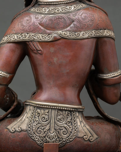 Vajrasattva Statue | Nepalese Spiritual Sculpture for Home Altar
