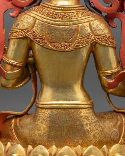 Blessed Green Tara Figurine | Handcrafted Nepalese Artwork