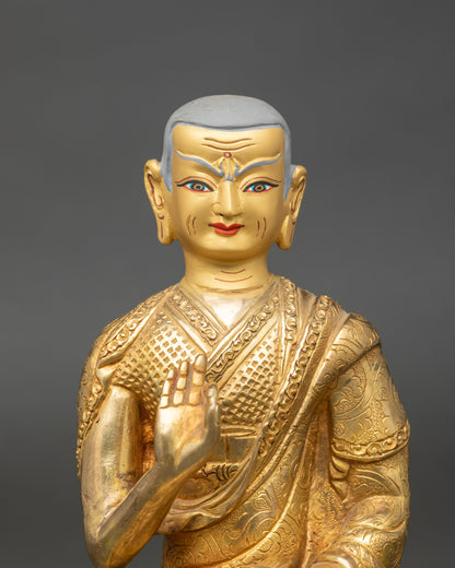 Je Tsongkhapa Statue Set – Handmade Buddhist Master Figures