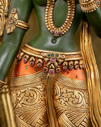 Standing Green Tara Statue | Calm Presence of Compassion