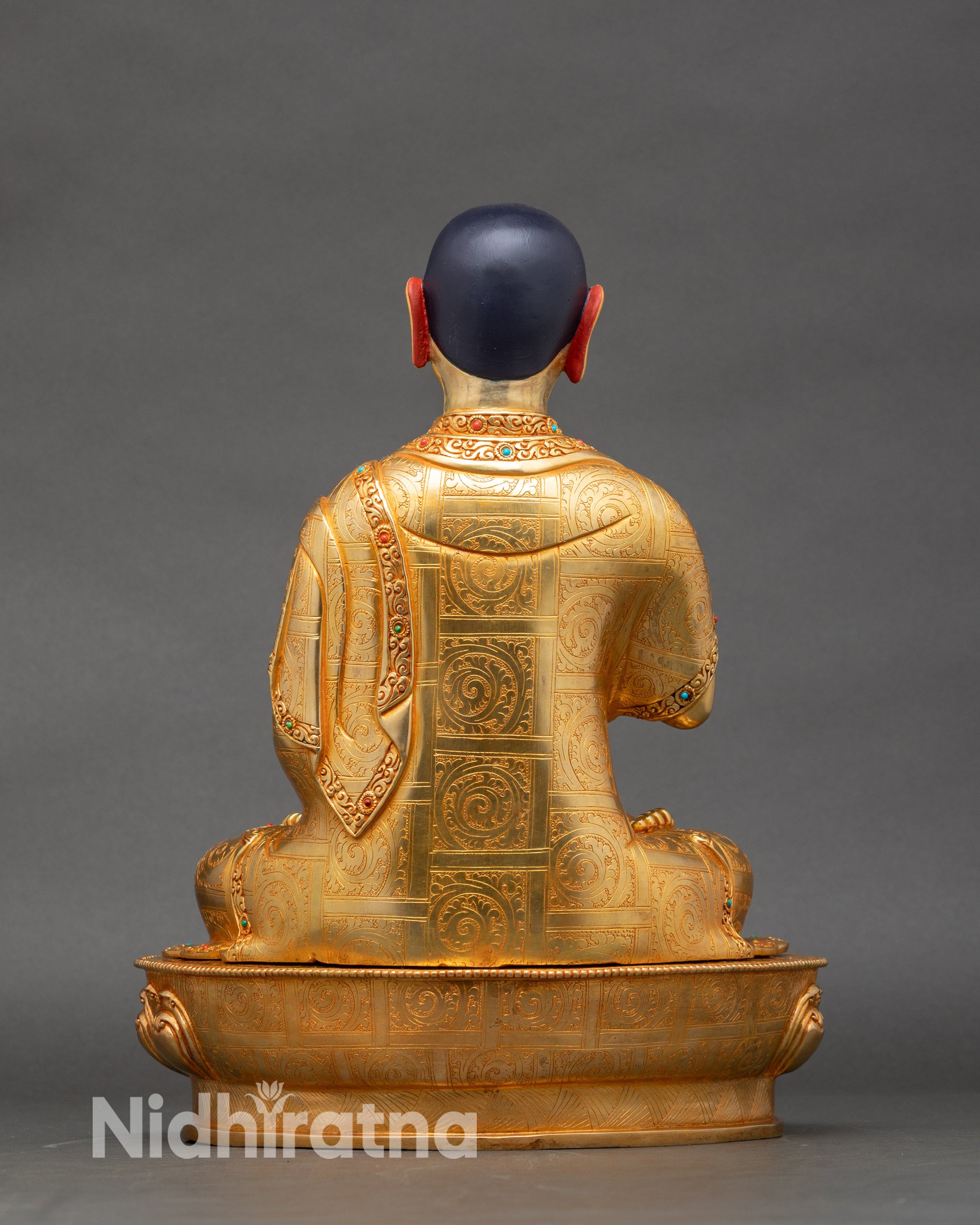 Tsongkhapa Statue Set | Handcrafted Tibetan Buddhist Figurines