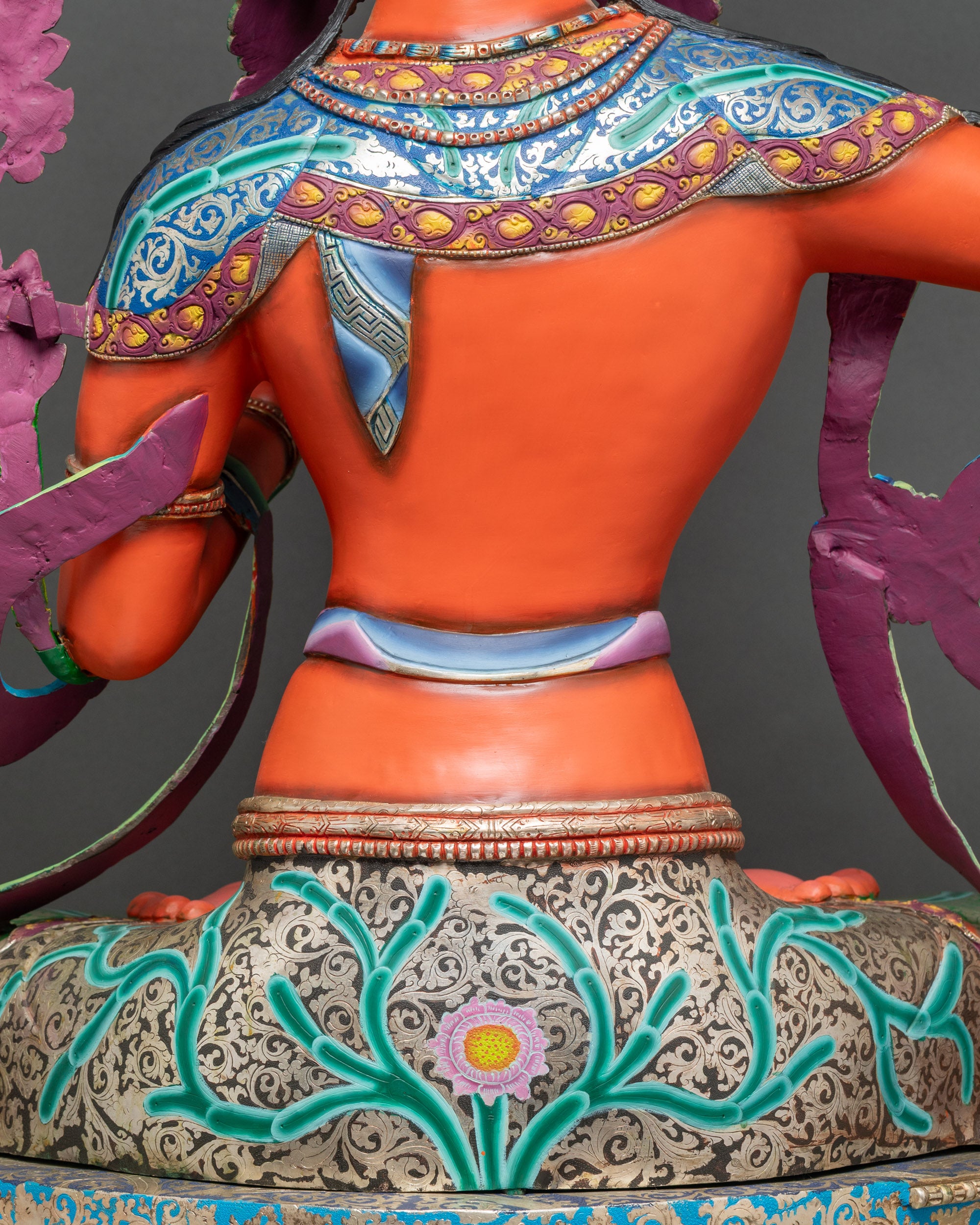 Traditional Bodhisattva Manjushri Statue | Tibetan Buddhist Artwork