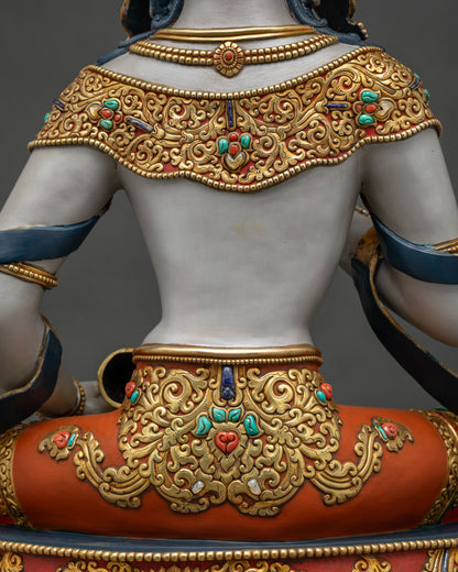 High-quality Vajrasattva Statue | Traditional Buddhist Artwork