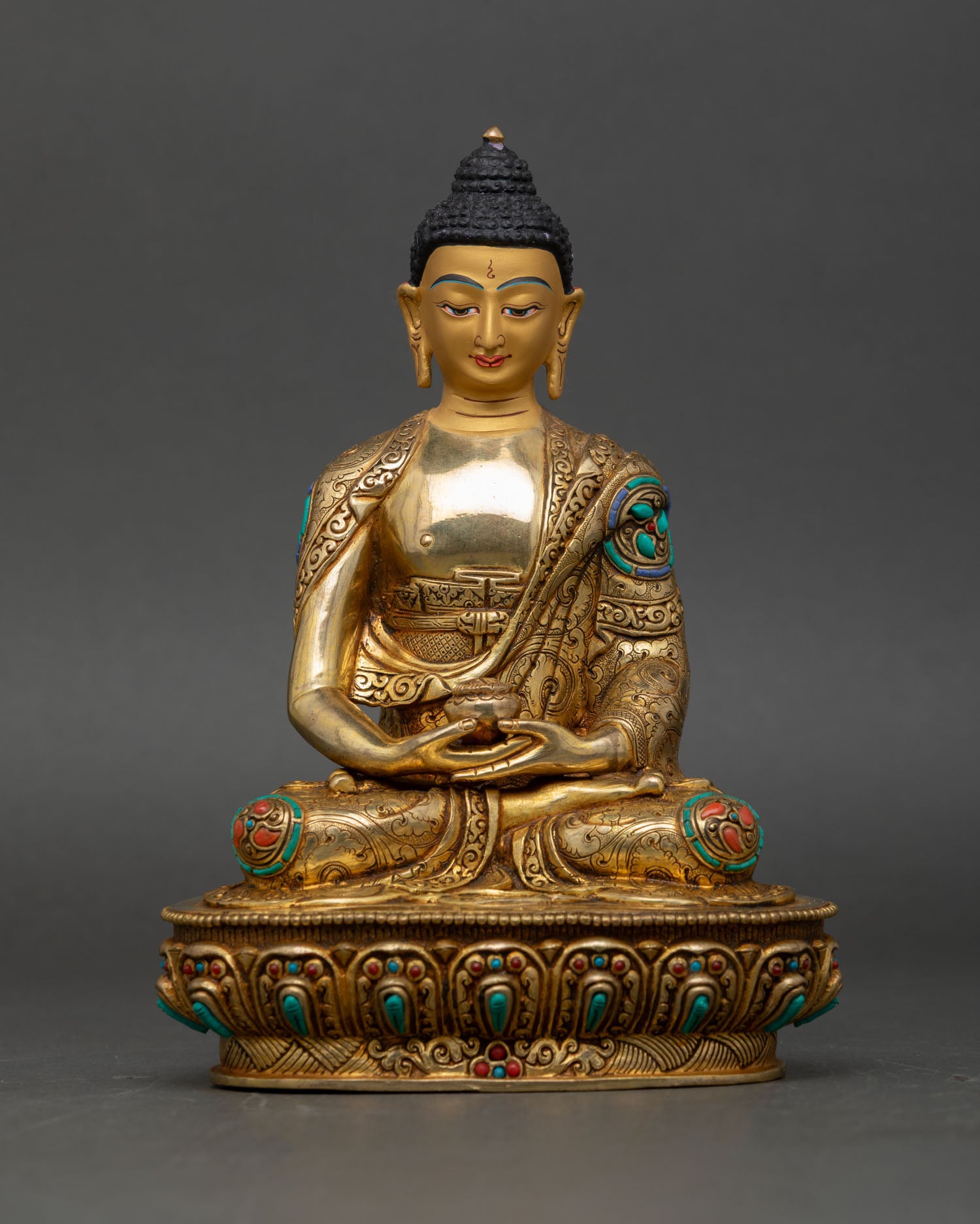 Five Dhyani Buddha Sculpture – Representation of Enlightened Wisdom