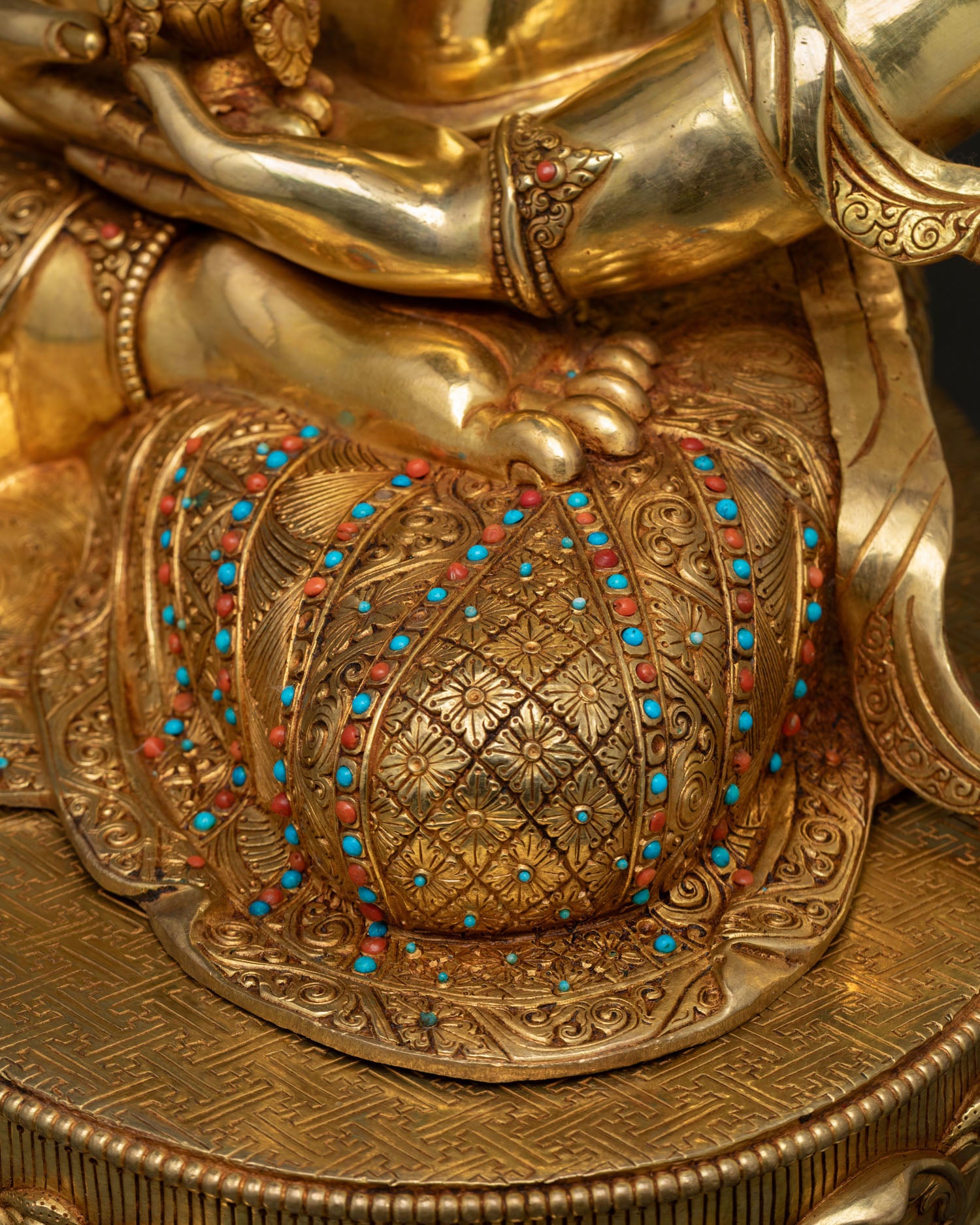 25-Inch Amitayus Statue | Buddhist Long Life Deity Figurine