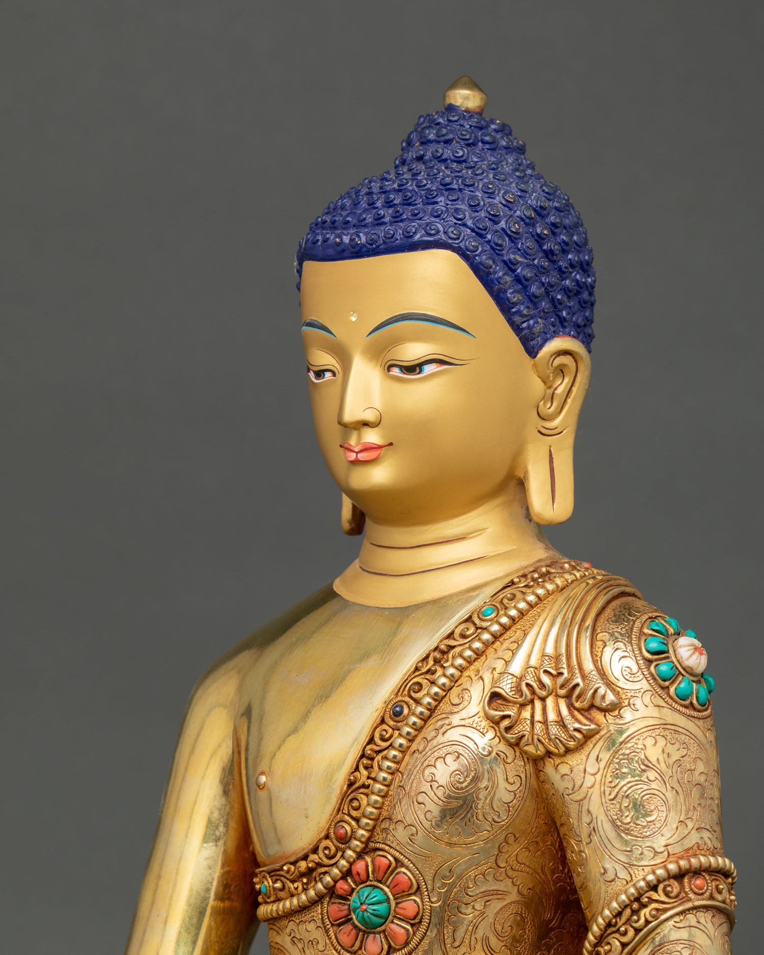 Buddha Shakyamuni Statue | Buddhist Meditation Art from Nepal