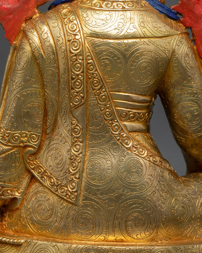Jigme Lingpa Statue | Artisan-Crafted Buddhist Copper Artwork