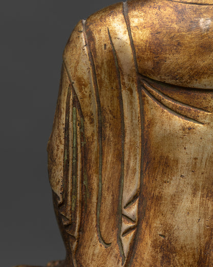 Antique Style Shakyamuni Buddha Statue | Buddhist Collectible