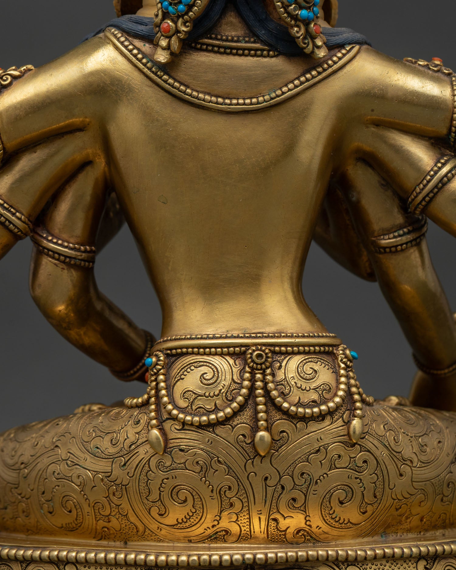 Namgyalma Statue | 24K Gold-Fire Gilded Copper Art