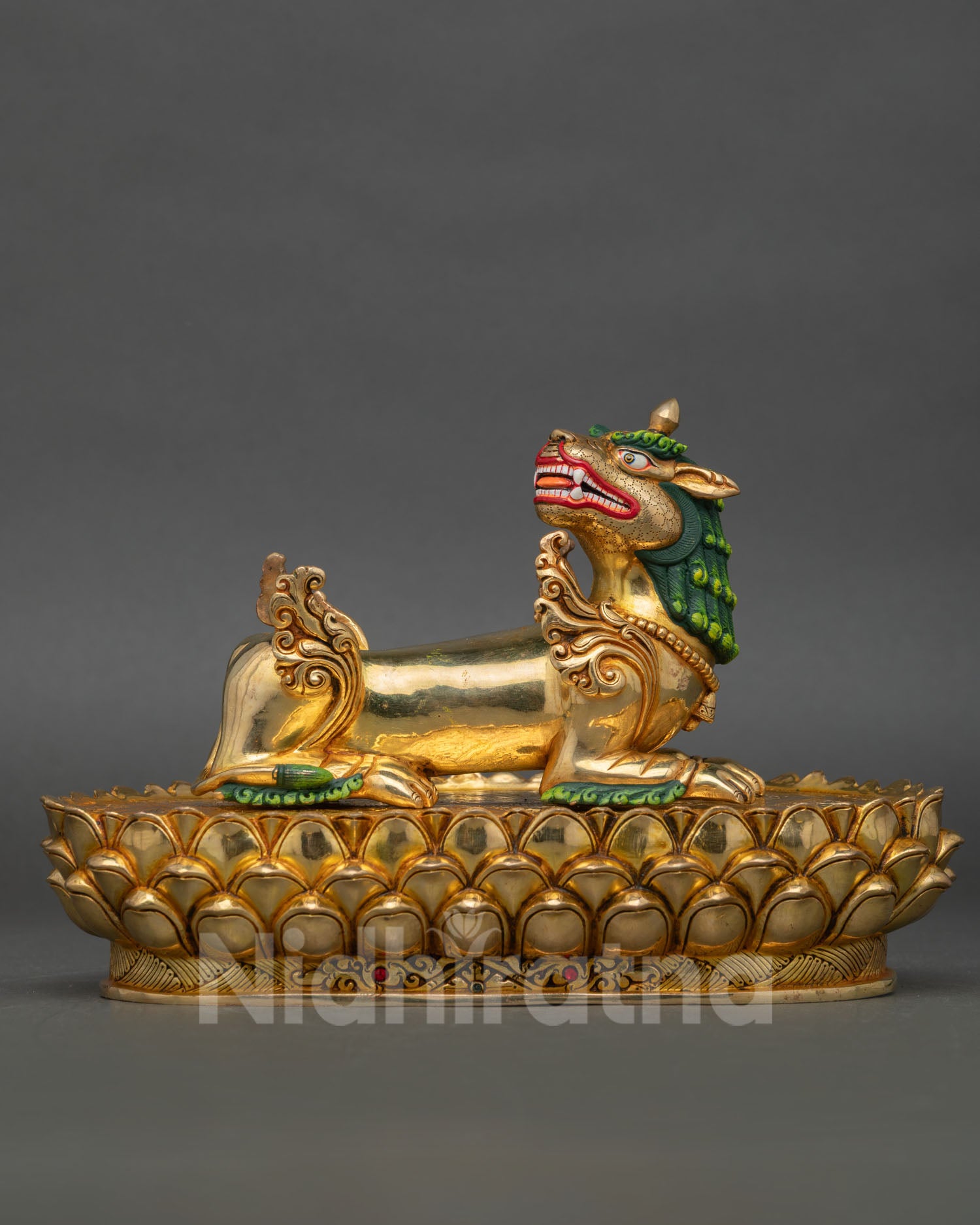 Premium Simhanada Manjushri Statue for Spiritual Practice