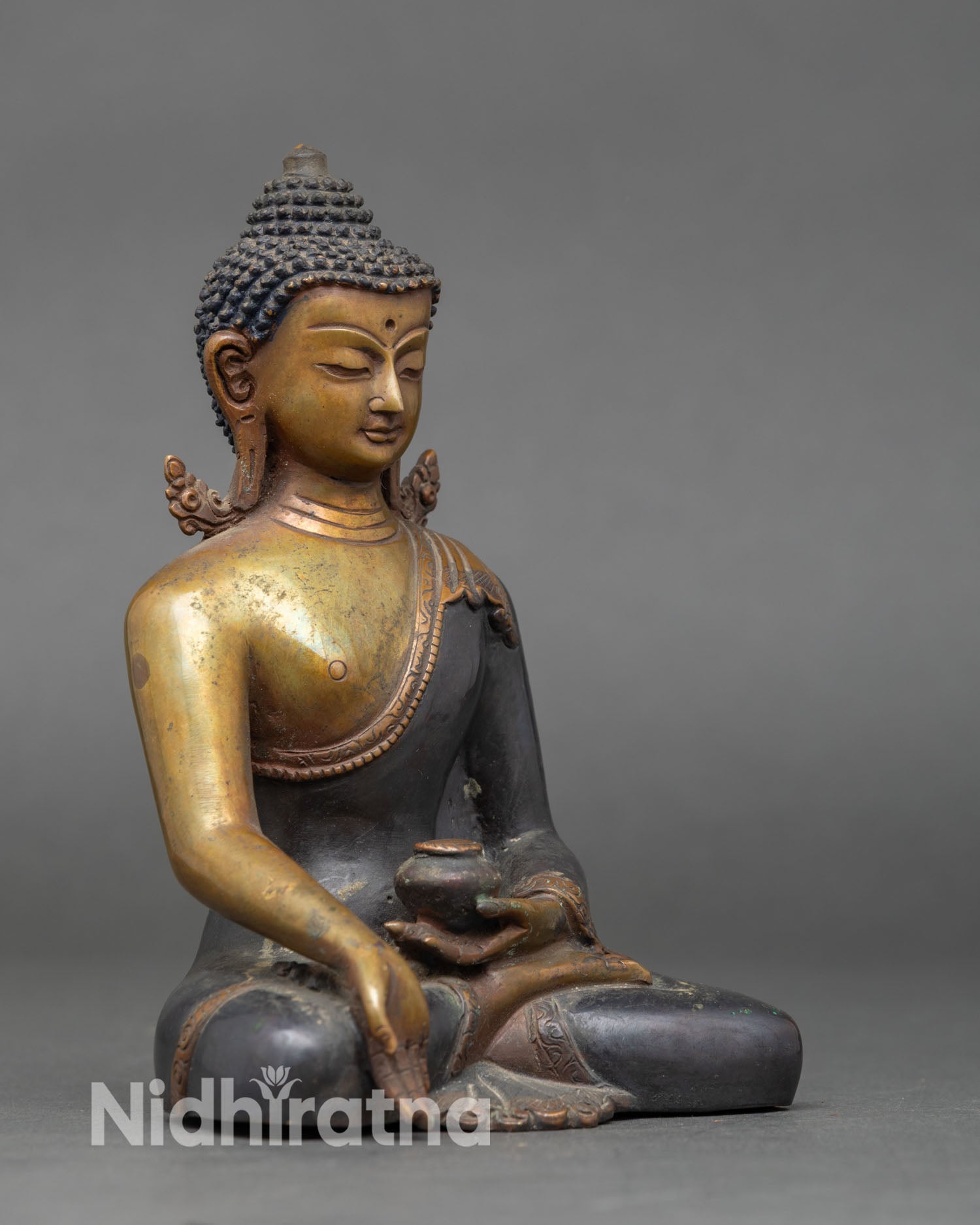 Five Dhyani Buddhas Statue | Himalayan Vajrayana Spiritual Altar Set