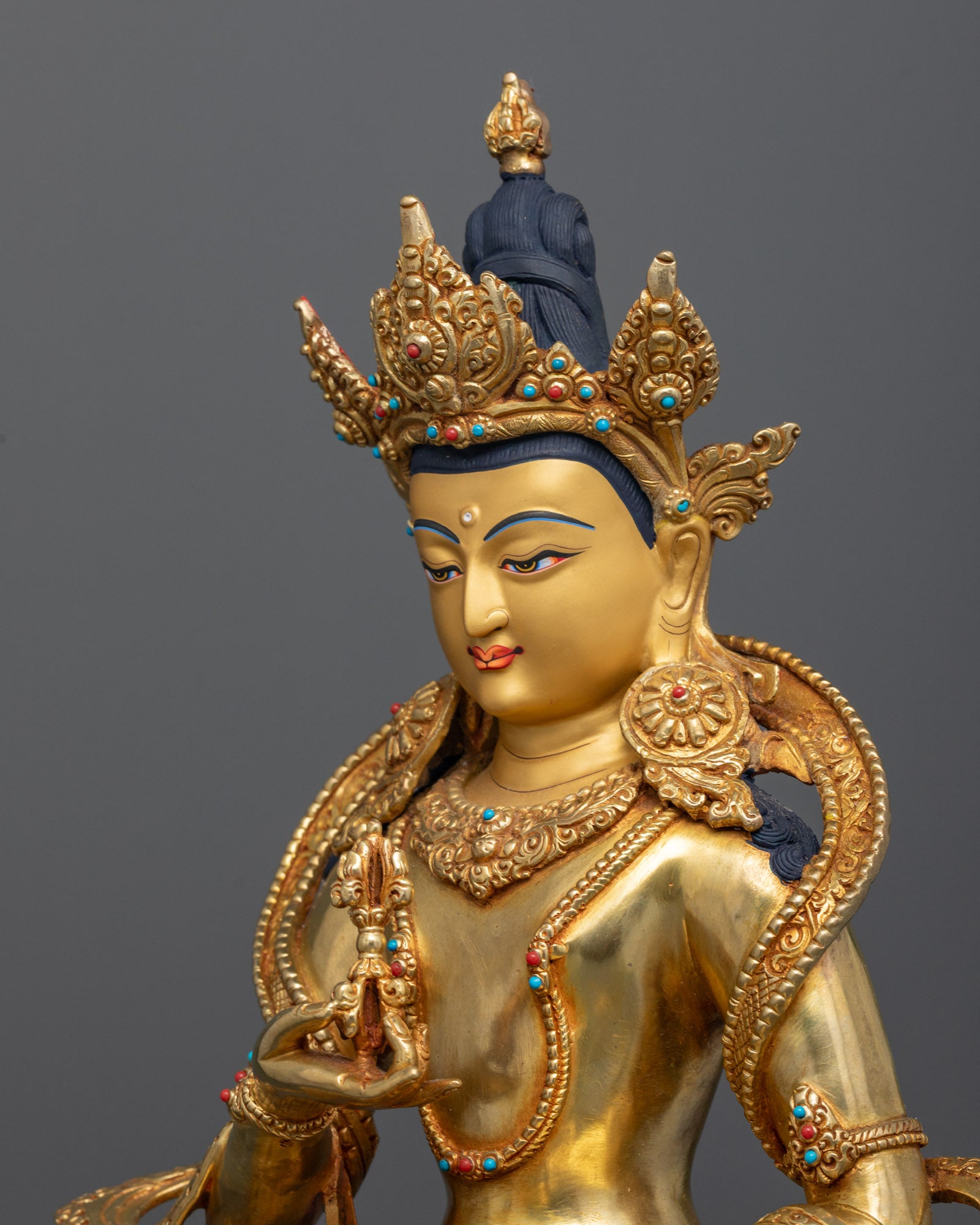 Vajrasattva in a Throne: Exquisite Symbol of Purification