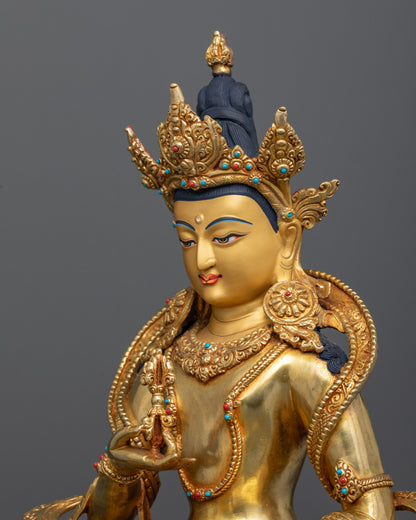 Vajrasattva in a Throne: Exquisite Symbol of Purification