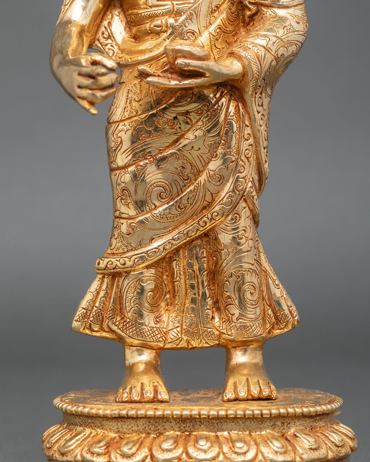 Buddha Two Disciples | Nepalese Handmade Sacred Sculpture