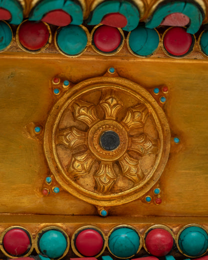 Green Tara with Throne