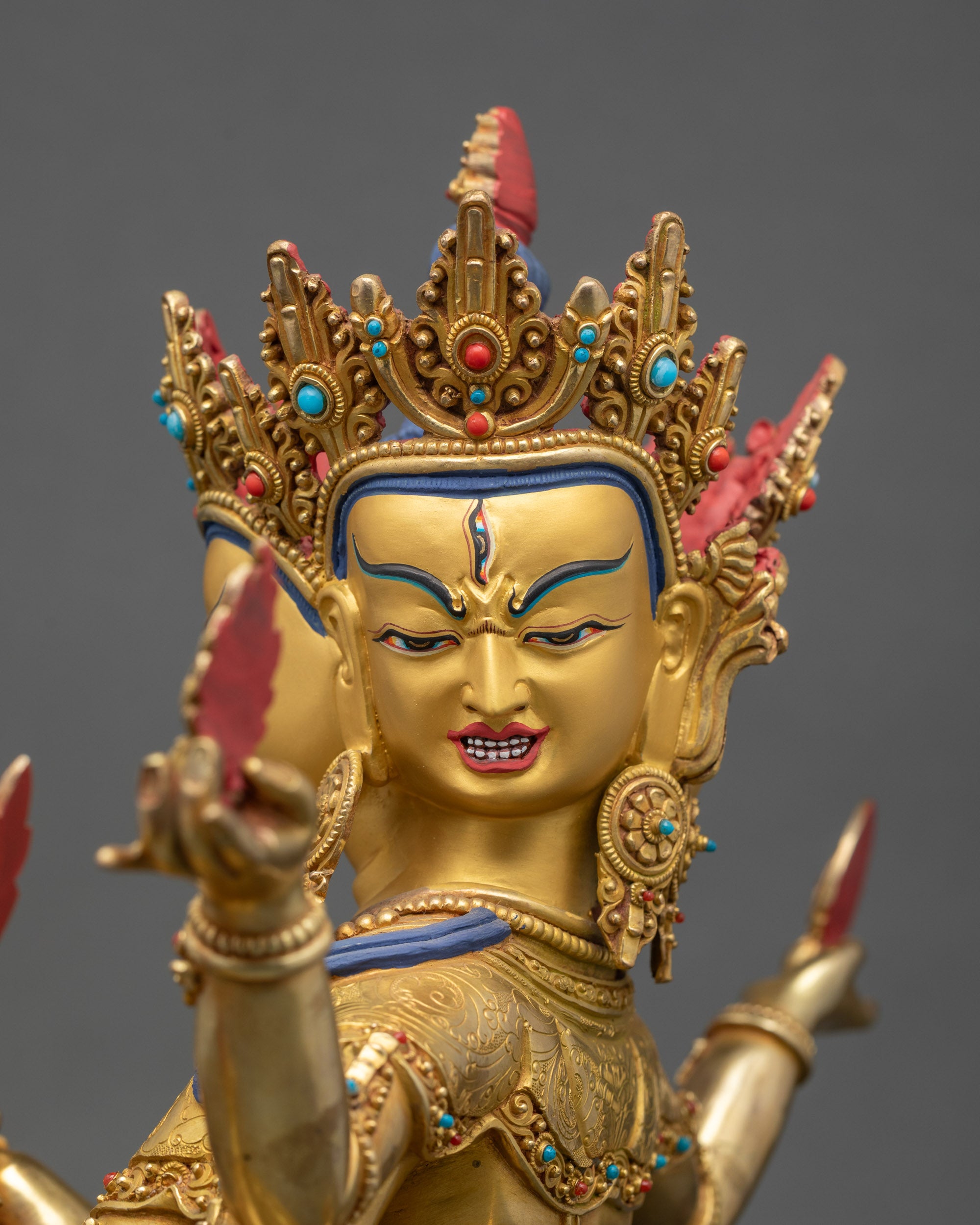 Handcrafted Guhyasamaja Statue – Tantric Deity of Wisdom and Compassion