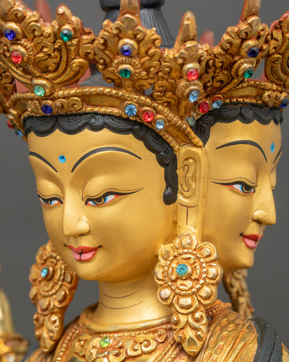 Vasudhara Statue - Buddhist Goddess of Prosperity  and Abundance