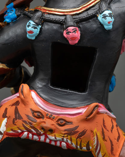 Black Manjushree Statue | Artisan-Crafted Buddhist Deity