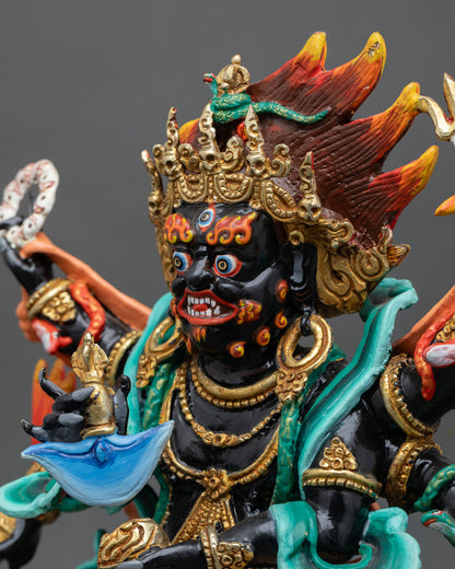 Six Armed Mahakala Statue