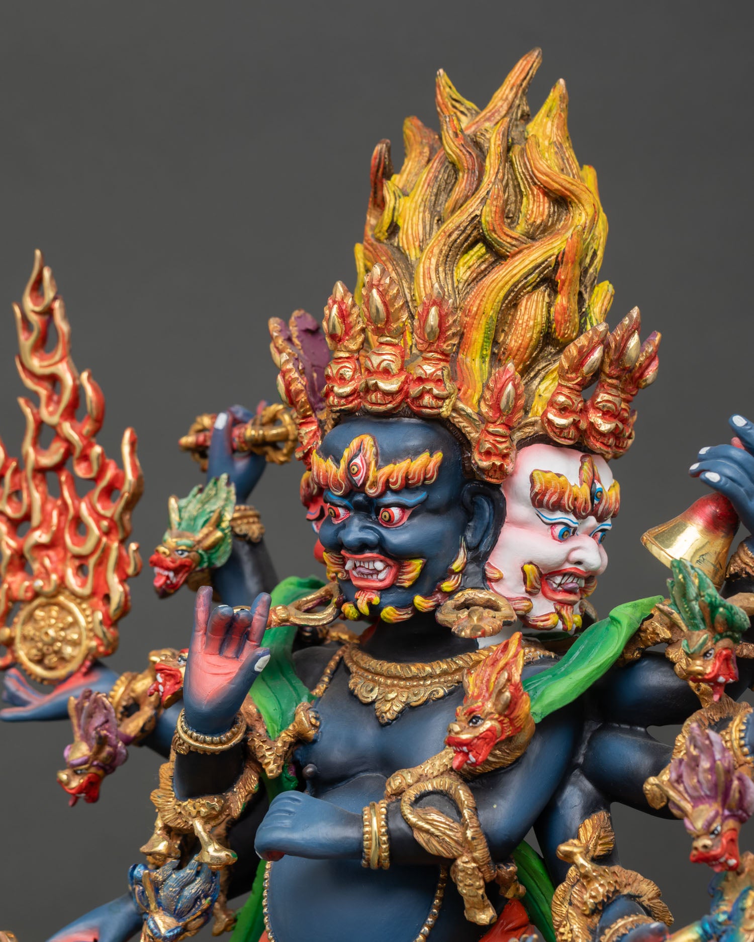 Uchusma Statue | Wrathful Buddhist Deity for Removing Obstacles