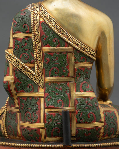 Meditative Shakyamuni Buddha Statue | Handmade in Nepal
