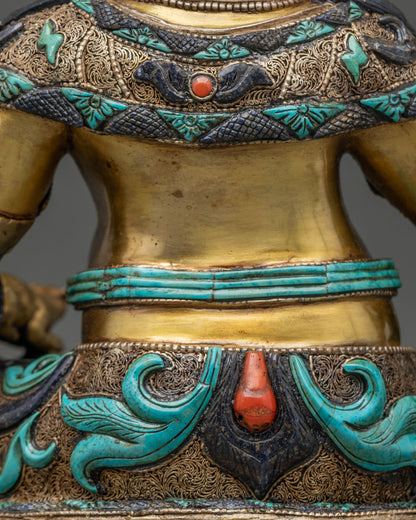 Buddhist Dzambhala Statue | Handcrafted in Nepal
