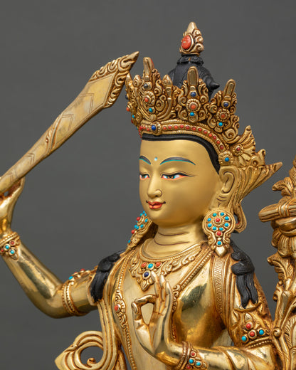 Manjushri Sculpture | Bodhisattva of Wisdom