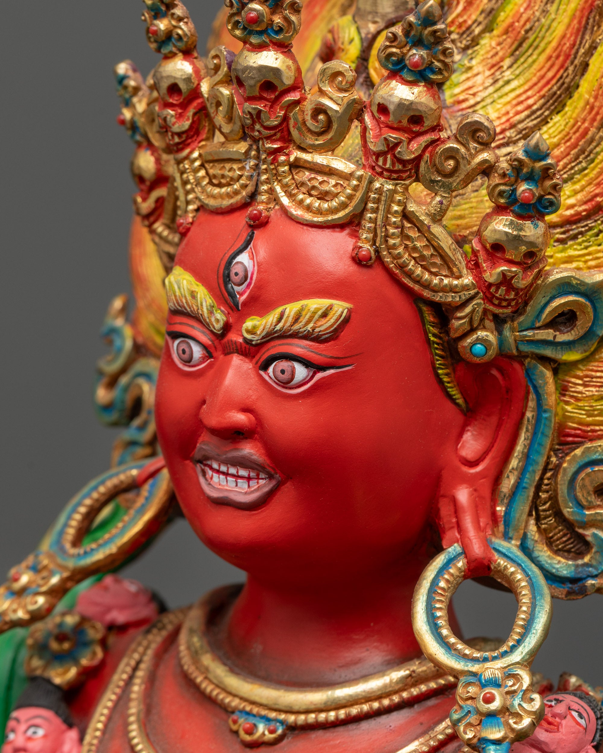 Premium Dorje Phagmo Sculpture | Nepalese Lost-Wax Copper Artwork