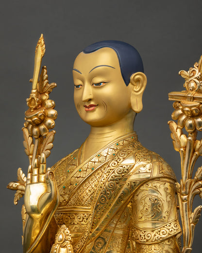 Je Tsongkhapa Copper Sculpture | Founder of Gelug Tradition