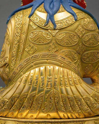 Handcrafted Guru Rinpoche Statue | Buddhist Meditation Decor