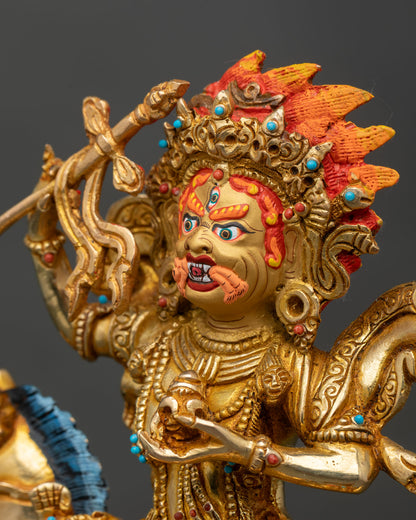 Handmade Palden Lhamo Copper Statue from Nepal