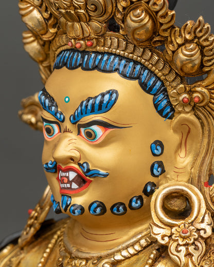 Red Dzambhala Statue | Powerful Buddhist Wealth Deity