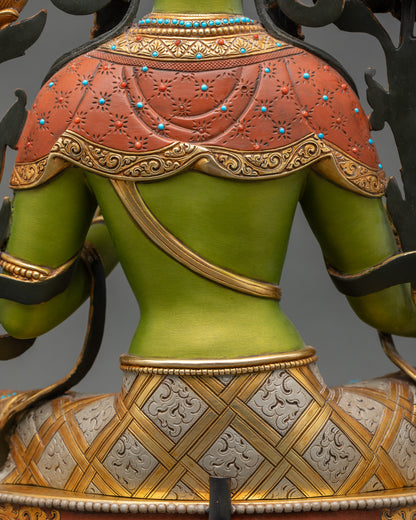 Green Tara Statue for Home & Altar | Spiritual Buddhist Art