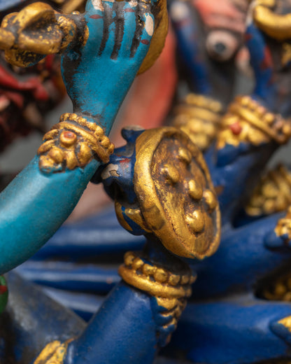 Yamantaka with Consort Sculpture | Traditional Buddhist Art